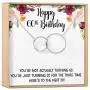 Dear Ava 60th Birthday Gift Necklace: Birthday Present, Jewelry Gift for Her, 2 Interlocking Circles (Silver-Plated-Brass, NA) Dear Ava 60th Birthday Gift Necklace: Birthday Present, Jewelry Gift for Her, 2 Interlocking Circles (Silver-Plated-Brass, NA)