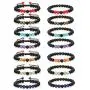 CASSIECA 14 Pcs Lava Rock Chakra Stone Essential Oil Diffuser Bracelets Adjustable Yoga Bead Bracelet Set for Women Men Braided Rope Natural Meditation Colorful Tiger Eye Amethyst Turquoise Amber CASSIECA 14 Pcs Lava Rock Chakra Stone Essential Oil Diffuser Bracelets Adjustable Yoga Bead Bracelet Set for Women Men Braided Rope Natural Meditation Colorful Tiger Eye Amethyst Turquoise Amber
