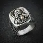 HZMAN Vintage Silver Gold Tone Jesus Blessing Christian Stainless Steel Rings for Men Women Religious Band HZMAN Vintage Silver Gold Tone Jesus Blessing Christian Stainless Steel Rings for Men Women Religious Band