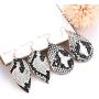 Leopard Print Bangle Bracelet Drop Earrings for Women Cheetah Leather Snakeskin Print Jewelry Set