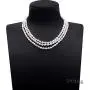 JYX JEWELRY 3 Strands Pearl Necklace Classic 5-5.5mm Triple Strand Oval White Pearl Choker Necklace for Women JYX JEWELRY 3 Strands Pearl Necklace Classic 5-5.5mm Triple Strand Oval White Pearl Choker Necklace for Women