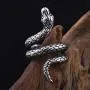 Nanafast Vintage Snake Ring Stainless Steel Snake Finger Ring Personalized Punk Animal Snake Jewelry for Women Men Size 7-12 Nanafast Vintage Snake Ring Stainless Steel Snake Finger Ring Personalized Punk Animal Snake Jewelry for Women Men Size 7-12