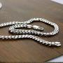 Dankadi Italy Silver Mens Chain Necklace Cuban Chain 202426 Size Rapper Favorite Man Jewelry