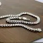 Dankadi Italy Silver Mens Chain Necklace Cuban Chain 202426 Size Rapper Favorite Man Jewelry