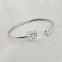 KUIYAI My Story isn’t Over Yet Open Cuff Bracelet Semicolon Bracelet Suicide Prevention Jewelry