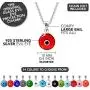 MIZZE Made for Luck Authentic 925 Sterling Silver 10 MM Round Glass Evil Eye Charm Turkish Protection Pendant DIY - 14 Colors to Choose from MIZZE Made for Luck Authentic 925 Sterling Silver 10 MM Round Glass Evil Eye Charm Turkish Protection Pendant DIY - 14 Colors to Choose from