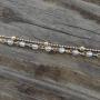 Fettero Dainty Layered Gold Chocker Handmade Beads 14K Gold Fill Heart White Opal Necklace