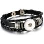 Lovglisten 6pcs Leather Bracelet Bangle for 18mm Snap Button Jewelry (1)