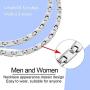 N+NITROLUBE Womens Magnetic Titanium Necklace Silver Fashion Healing Necklaces Neck Therapy Magnetic Jewelry Gift (Silver, 18.5 inches)