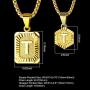 Sodio 24K Gold Initial Necklaces for Men 2 pcs Set - Gold Coin Necklace with Initial from A to Z- Men and Women Pendant Initial Necklaces Jewelry