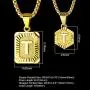 Sodio 24K Gold Initial Necklaces for Men 2 pcs Set - Gold Coin Necklace with Initial from A to Z- Men and Women Pendant Initial Necklaces Jewelry