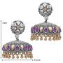 Aheli Tribal Collection Antique Oxidized Stylish Afghan Jhumki Earrings for Women Girls Indian Traditional Jewelry