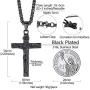 Richsteel Moon Cat/Cross/Angel Wing/Forever in My Heart/Bar/Hourglass Urn Necklace for Women Men Stainless Steel/18K Gold Plated Cremation Jewelry for Human Ashes Waterproof (with Gift Box)