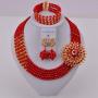 aczuv 5 Rows Nigerian Beads Jewelry Set African Beads Necklace Wedding Party Jewelry Sets aczuv 5 Rows Nigerian Beads Jewelry Set African Beads Necklace Wedding Party Jewelry Sets