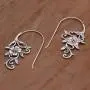 NOVICA .925 Sterling Silver Drop Earrings Floral Vines NOVICA .925 Sterling Silver Drop Earrings Floral Vines