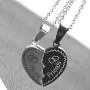 MJartoria BFF Necklaces for 2, Best Friend Necklaces Split Heart Silver Black Best Friends Forever Pendant Friendship MJartoria BFF Necklaces for 2, Best Friend Necklaces Split Heart Silver Black Best Friends Forever Pendant Friendship
