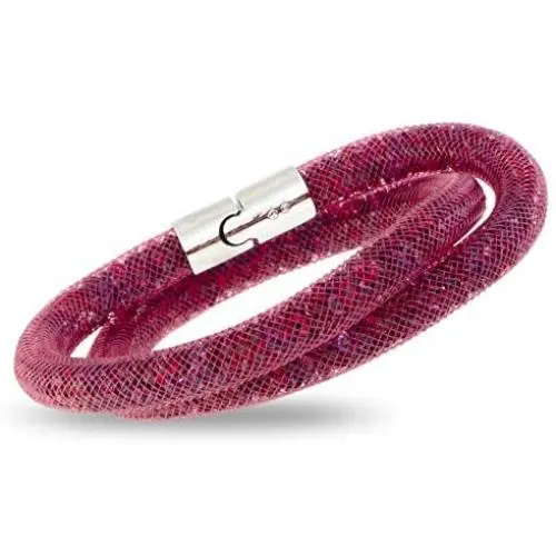 Swarovski Stardust Ruby Ladies Double Bracelet 5139748 Swarovski Stardust Ruby Ladies Double Bracelet 5139748