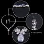 EVER FAITH Wedding Flower Leaf V-Shape Clear Pave Full Zircon Jewelry Set Austrian Crystal