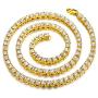 Zealmer Shoopic Hip Hop Mens Iced Out Tennis Chain Necklace 20'', 24''