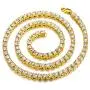 Zealmer Shoopic Hip Hop Mens Iced Out Tennis Chain Necklace 20'', 24''