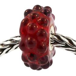 Authentic Trollbeads Glass 61341 Red Berries