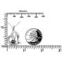 FLYOW 925 Sterling Silver Cute Paw Print Forever Love Heart Pendant Necklace/Bracelet/Stud Earrings Gift for Women Teen Girls, Box Chain 18''