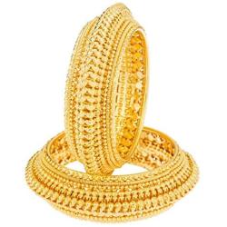 Efulgenz Indian Style Bollywood Antique Traditional 14 K Gold Plated Wedding Bridal Bracelet Bangle Set Jewelry