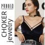 GoldChic Jewelry 5.5mm/19mm Wide Adjustable Customized Punk Black Genuine Leather Puddin/Initial Name Choker Costume Neck Collar Necklace for Women Girls Kids (Fit Neck Size 14.5-17 inch)