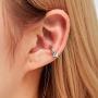 7pcs Ear Cuffs Silver Helix Cartilage Conch Clip on Wrap Earrings Non-Piercing Huggie Cuff Earrings for women