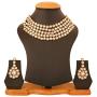 Touchstone Indian Bollywood Handcrafted Traditional Royal Mughal Kundan Polki Meenakari Enamel Colorful Wedding Designer Jewelry Necklace Choker Set in Gold and Silver Tone for Women.