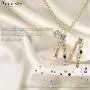 Percolo Crystal Initial Necklace Gemstone Letter Necklace for Women Dainty Jewelry Collection for Girls Percolo Crystal Initial Necklace Gemstone Letter Necklace for Women Dainty Jewelry Collection for Girls