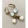HisJewelsCreations Simulated Baroque Pearl Drop Earrings with Crystal by Swarovski Boho Womens Jewelry Gift Set Box Holiday HisJewelsCreations Simulated Baroque Pearl Drop Earrings with Crystal by Swarovski Boho Womens Jewelry Gift Set Box Holiday