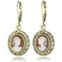 1928 Jewelry Vintage-Inspired Escapade Carnelian Drop Earrings