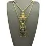 Shiny Jewelers USA Mens Ancient Egyptian Anubis Pharaoh Ankh Cross Hip Hop Pendant Box Chain Necklace Set Shiny Jewelers USA Mens Ancient Egyptian Anubis Pharaoh Ankh Cross Hip Hop Pendant Box Chain Necklace Set