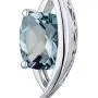 Intricate 1.25 carats Radiant Checkerboard Cut Sterling Silver Rhodium Finish Aquamarine Pendant Intricate 1.25 carats Radiant Checkerboard Cut Sterling Silver Rhodium Finish Aquamarine Pendant