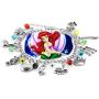 Disneys The Little Mermaid Silvertone Metal Charm Bracelet