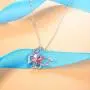 Sllaiss Pink Crystal Butterfly Pendant Necklace for Women, with Small Aurora Borealis Crystals Made from Swarovski Sllaiss Pink Crystal Butterfly Pendant Necklace for Women, with Small Aurora Borealis Crystals Made from Swarovski