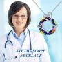 TOUPOP Nurse Gifts for Women s925 Sterling Silver Doctor Nursing Themed Necklace with Crystal Jewelry Gifts for Women Mom Student Doctor Nurse Grateful Birthday Mothers Day
