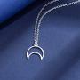Gemily Boho Layered Necklace Moon Pendant Necklaces Chain Star Jewelry for Women and Girls