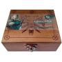 JINX The Witcher 3 Necklace with White Wolf Medallion + LED Eyes + Wooden Case