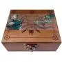 JINX The Witcher 3 Necklace with White Wolf Medallion + LED Eyes + Wooden Case