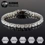 BLICHAIN Tennis Chain Necklace Bracelet 18K Gold Silver Bling Bling Luxury Iced Out Chain 4MM with Cubic Zirconia Stones Hip Hop Jewelry for Men and Women 7inches to 24inches