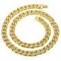Mens 12MM 14MM 20MM Chains 18K Gold Plated CZ Fully Iced-Out Miami Cuban Link Necklace