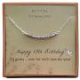 EFYTAL 13th Birthday Gifts for Girls, Sterling Silver Necklace, 13 Beads for 13 Year Old Girl, Bat Mitzvah Gift, New Teen