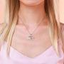 Aniu Elephant Pendant Necklace for Women, 925 Sterling Silver Girls Jewelry with Cubic Zirconia (with Gift Box)