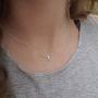 MONOZO Cross Necklace for Women, 14k Gold Filled Dainty Cross Pendant Necklace Simple Layered Choker Necklace Sideway Cross Necklaces Jewelry Gifts for Women Birthday Mothers Day