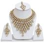 YouBella Jewellery Bollywood Ethnic Wedding Bridal Gold Plated Traditional Indian Necklace Set with Earrings for Women