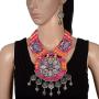 Zephyrr Afghani Turkish Tribal Long Pendant Necklace & Earrings Jewellery Sets for Women(JAN-2307)