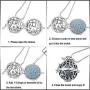 INFUSEU Essential Oil Diffuser Necklaces Aromatherapy Lava Rock Stone Jewelry Gifts Set for Women, 24'' Chain INFUSEU Essential Oil Diffuser Necklaces Aromatherapy Lava Rock Stone Jewelry Gifts Set for Women, 24'' Chain