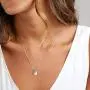 3 Pcs Round Gold or Silver Coin Pendant Necklace for Women Girls Simple Small Full Moon Minimalist Geometric Disk Circle Chain Delicate Choker Jewelry Gifts for Mother Girlfriend Best Friend